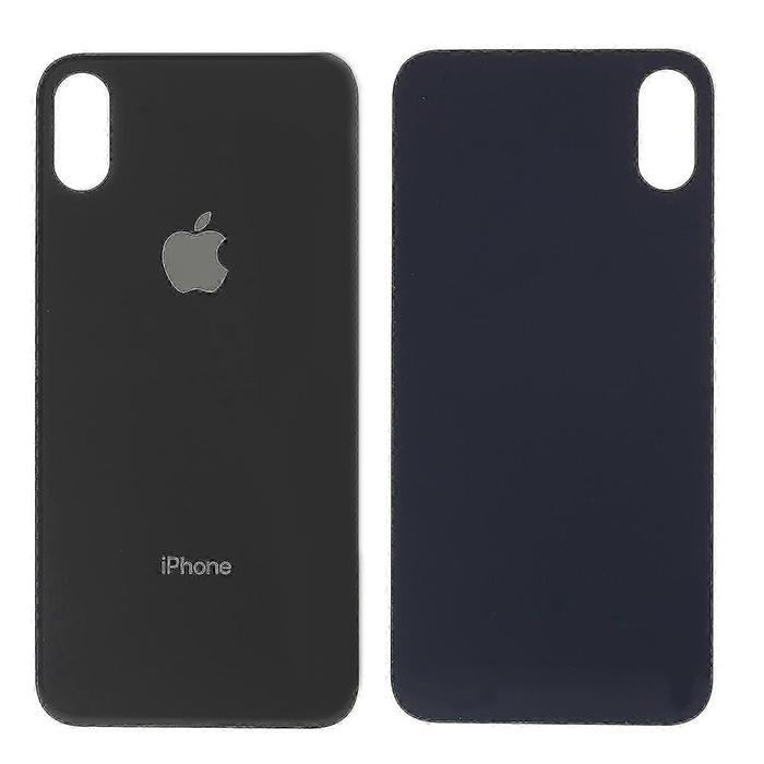 Klapka Baterii Tył Szkło iPhone X Czarny + Klej B-7000 bezbarwny 15ml