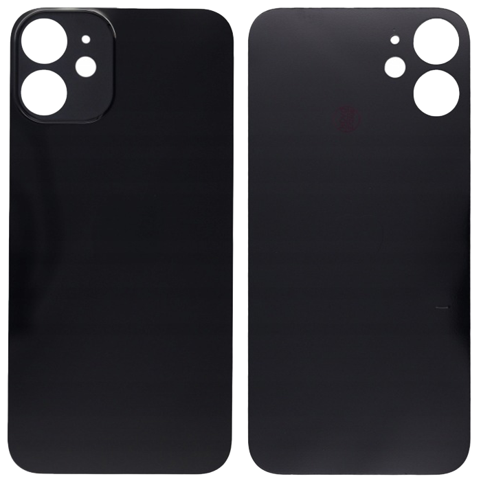 Klapka Baterii Tył Szkło iPhone 12 Mini Czarny + Klej B-7000 Bezbarwny 15ml
