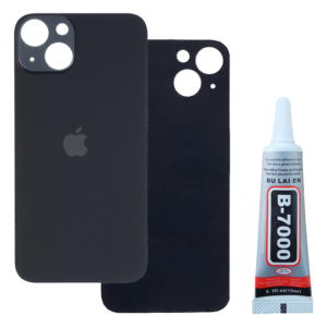 Klapka Baterii Szkło iPhone 14 Plus Black + Klej B-7000 Bezbarwny 15ml
