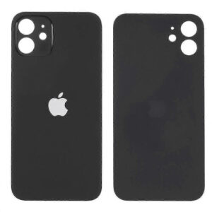 Klapka Baterii Tył Szkło iPhone 12 Czarny + Klej B-7000 15ml Bezbarwny