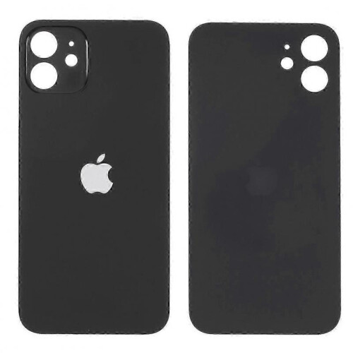 Klapka Baterii Tył Szkło iPhone 12 Czarny + Klej B-7000 15ml Bezbarwny