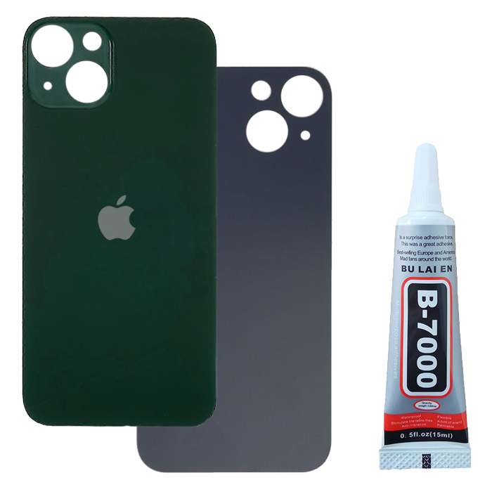 Klapka Baterii Tył Szkło iPhone 13 Green + Klej B-7000 15ml Bezbarwny