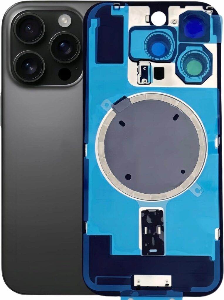 Klapka Baterii Tył Szkło iPhone 16 Pro Max Czarny Uzbrojona