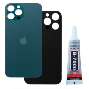 Klapka Baterii Tył Szkło iPhone 12 Pro Max Niebieski + Klej B-7000 15ml