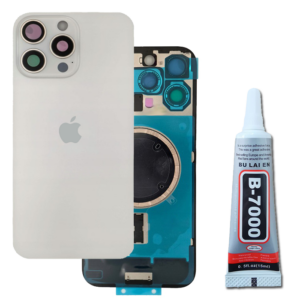 Klapka Baterii Tył Szkło iPhone 16 Pro Max Biały Uzbrojona