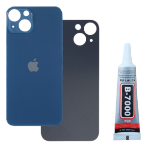 Klapka Baterii Tył Szkło iPhone 13 Mini Niebieski + Klej B-7000 bezbarwny 15ml
