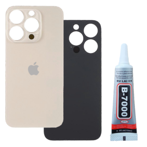 Klapka Baterii Tył Szkło iPhone 13 Pro Złoty + Klej B-7000 15ml Bezbarwny