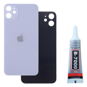 Klapka Baterii Tył Szkło iPhone 11 Fioletowy + Klej B-7000 bezbarwny 15ml