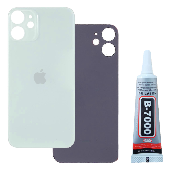 Klapka Baterii Tył Szkło iPhone 12 Mini Zielony + Klej B-7000 bezbarwny 15ml