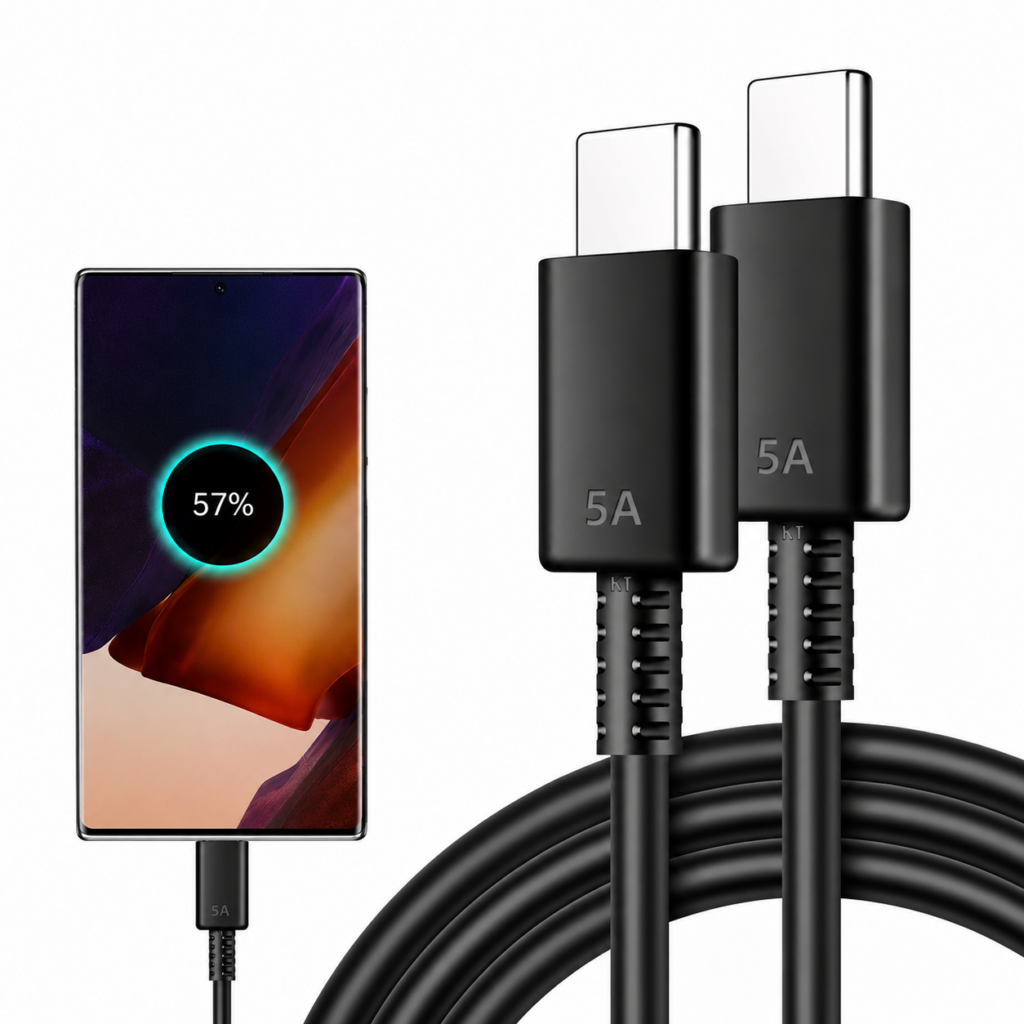 Kabel do Samsung USB C 2m Czarny SuperSzybkie Ładowanie 45W Oryginalny OEM