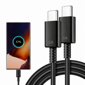 Kabel do Samsung USB C 2m Czarny SuperSzybkie Ładowanie 45W Oryginalny OEM