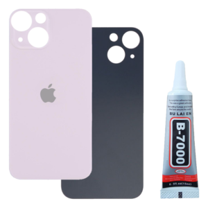 Klapka Baterii Tył Szkło iPhone 13 Mini Różowy + Klej B-7000 bezbarwny 15ml