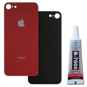 Klapka Baterii Tył iPhone 8 Czerwony + Klej B-7000 Bezbarwny 15ml