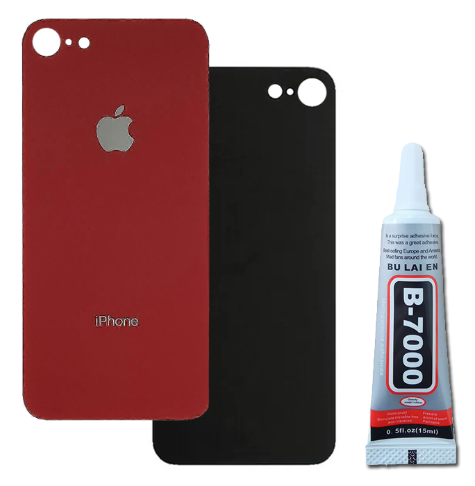 Klapka Baterii Tył iPhone 8 Czerwony + Klej B-7000 Bezbarwny 15ml