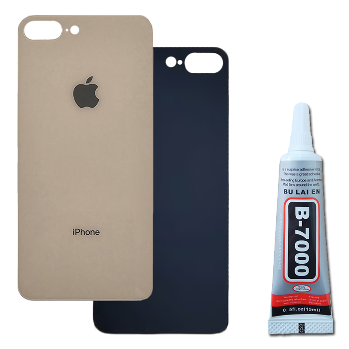 Klapka Baterii Tył Szkło iPhone 8 Plus Złoty + Klej B-7000