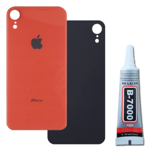 Klapka Baterii Tył Szkło iPhone XR Koral + Klej B-7000