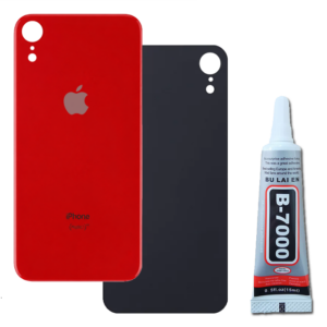 Klapka Baterii Tył Szkło iPhone XR Czerwony + Klej B-7000