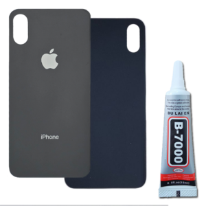 Klapka Baterii Tył Szkło iPhone XS Szary Space Gray + Klej B-7000